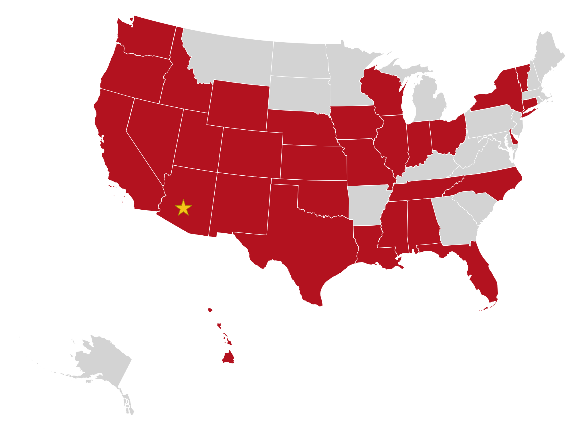 Simply Structural licensed states — 31 states